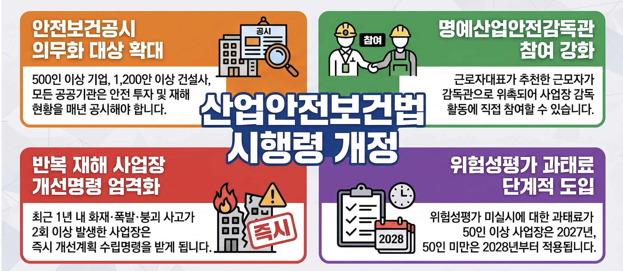 산업안전보건법 시행령 개정 (2026.08.01)